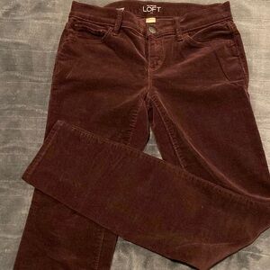 Maroon/Dark Red Corduroy Jeans in great condition (Also have Olive Green)